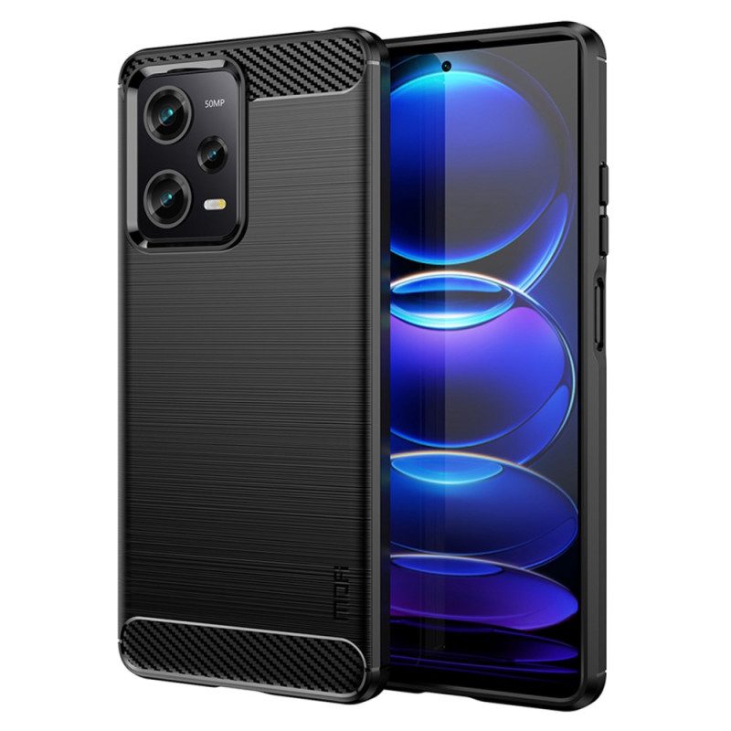 Cover Xiaomi Redmi Note 12 Pro Fibra Di Carbonio Spazzolata Mofi