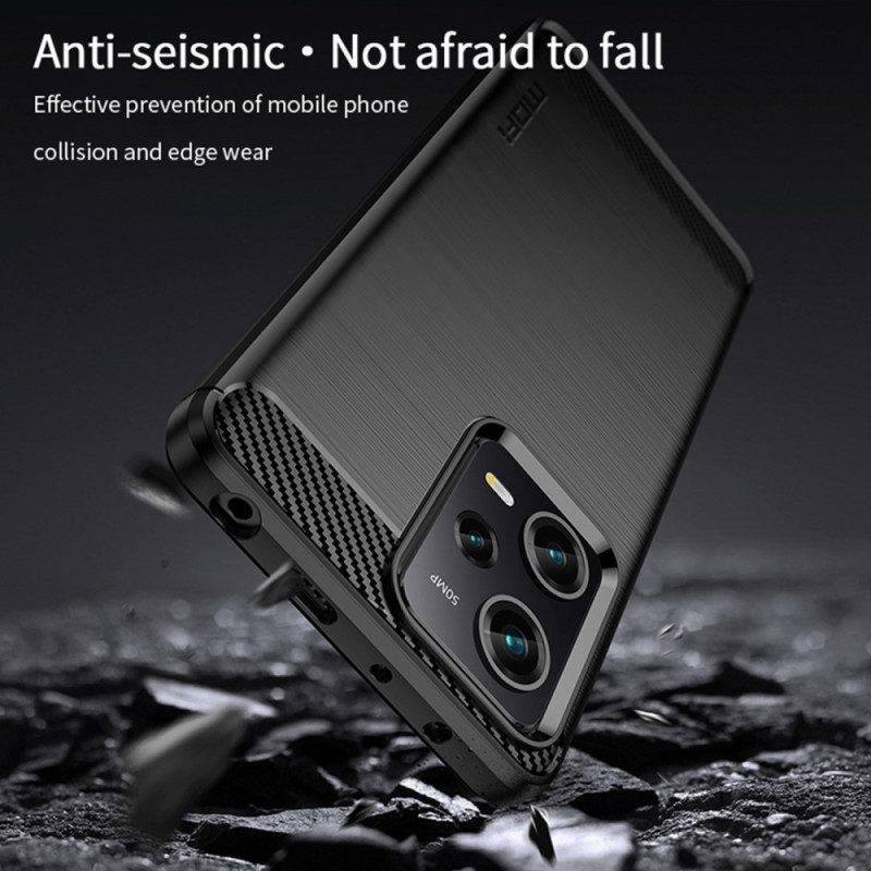 Cover Xiaomi Redmi Note 12 Pro Fibra Di Carbonio Spazzolata Mofi