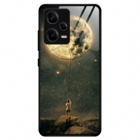 Cover Xiaomi Redmi Note 12 Pro Luna Uomo In Vetro Temperato