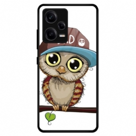 Cover Xiaomi Redmi Note 12 Pro Vetro Temperato Del Gufo Cattivo
