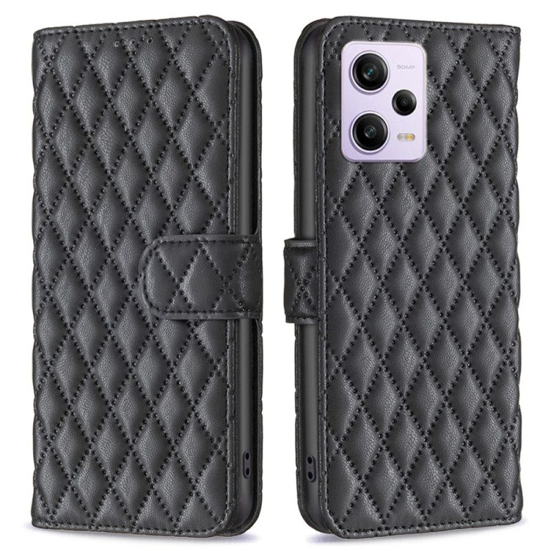 Folio Cover Xiaomi Redmi Note 12 Pro Colore Binfen Trapuntato