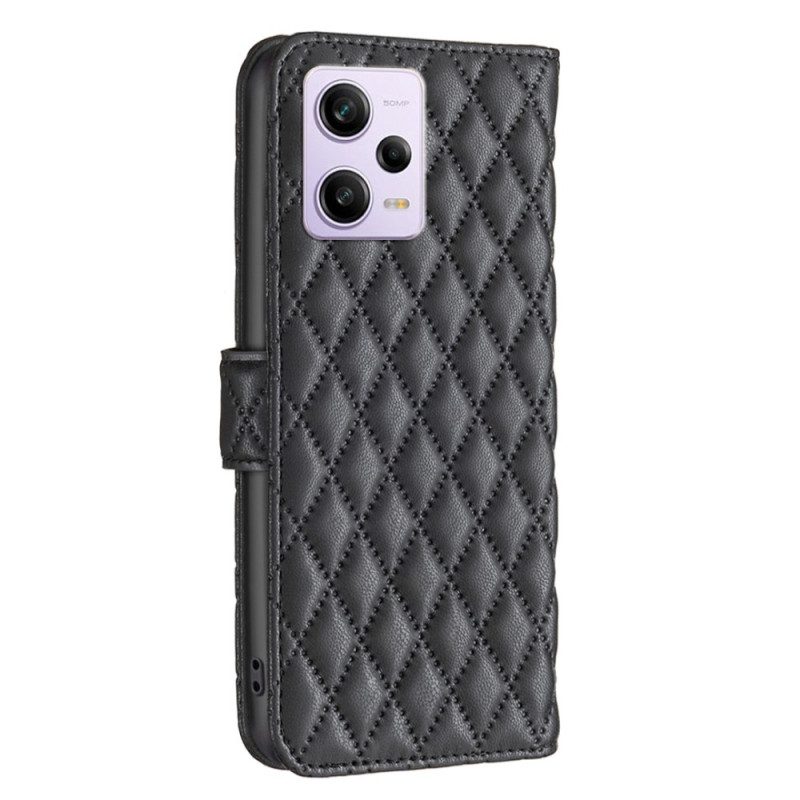 Folio Cover Xiaomi Redmi Note 12 Pro Colore Binfen Trapuntato