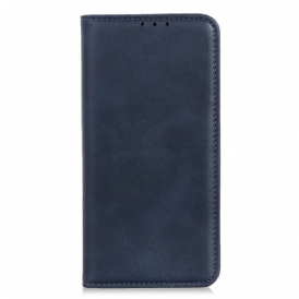 Folio Cover Xiaomi Redmi Note 12 Pro Custodia in pelle Crosta Di Cuoio Classica