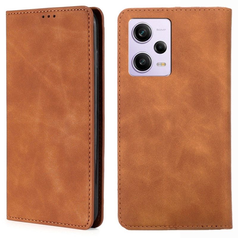 Folio Cover Xiaomi Redmi Note 12 Pro Custodia in pelle Serie D'epoca
