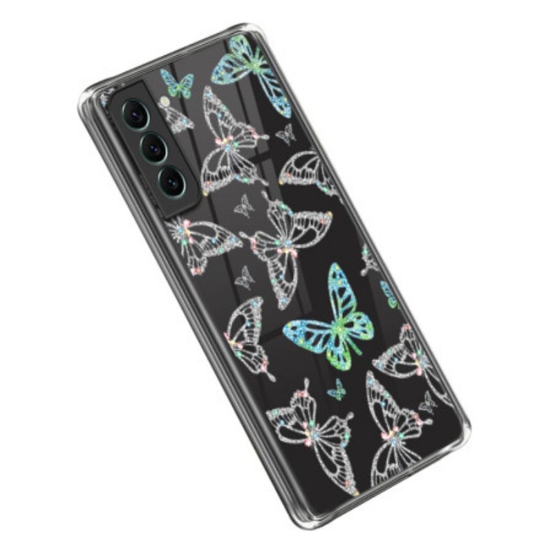 Cover Samsung Galaxy S23 5G Farfalle Senza Soluzione Di Continuità