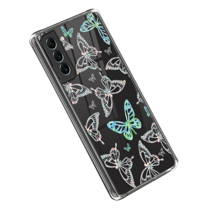 Cover Samsung Galaxy S23 5G Farfalle Senza Soluzione Di Continuità