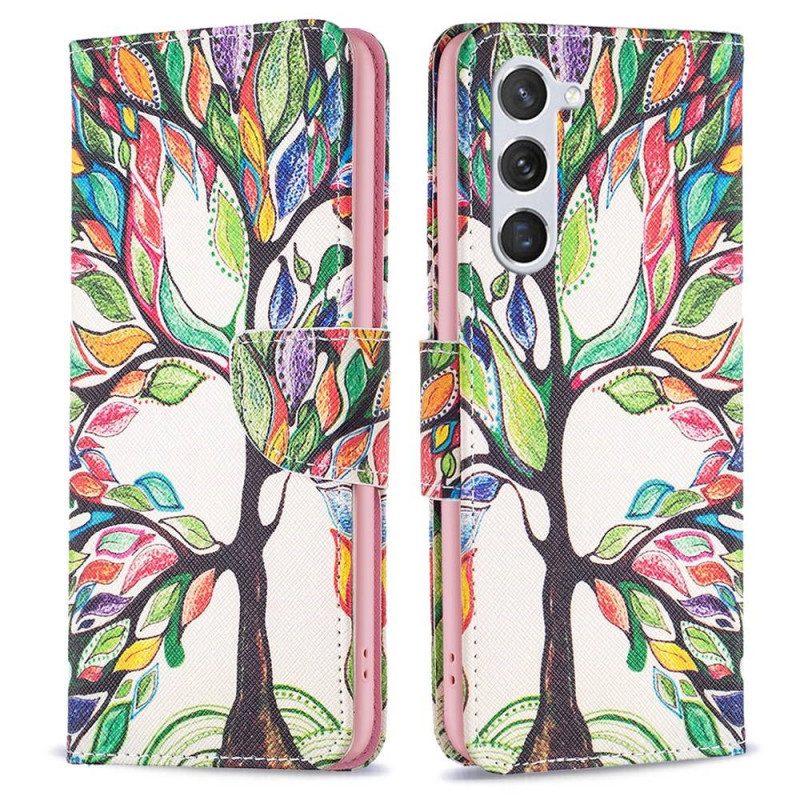 Custodia in pelle Samsung Galaxy S23 5G Albero