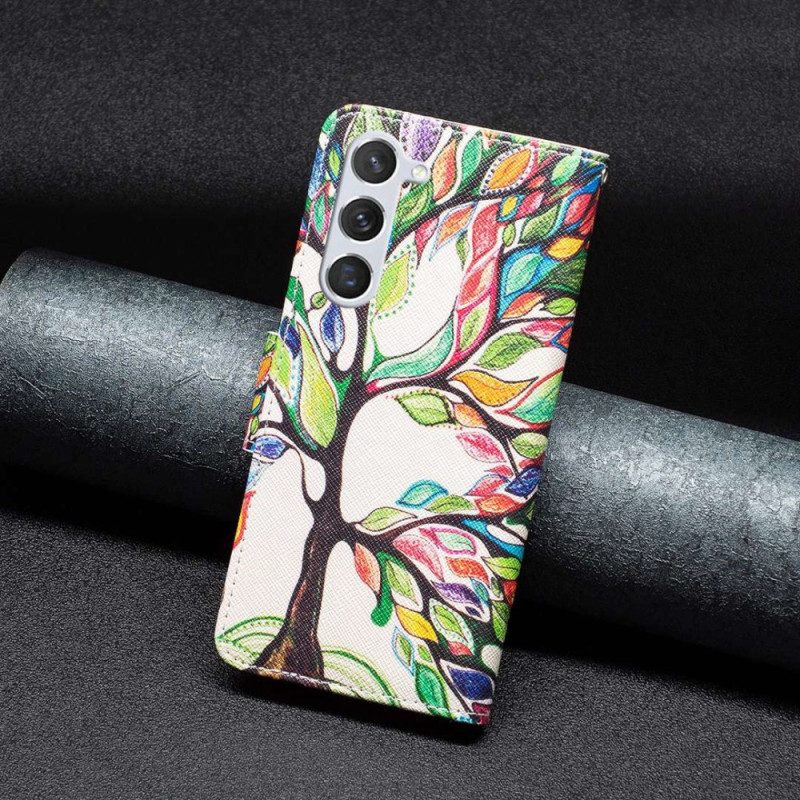 Custodia in pelle Samsung Galaxy S23 5G Albero