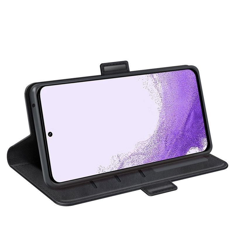 Custodia in pelle Samsung Galaxy S23 5G Doppia Chiusura