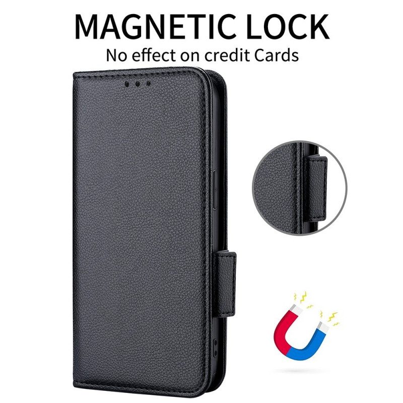 Custodia in pelle Samsung Galaxy S23 5G Doppia Chiusura Ultra Sottile