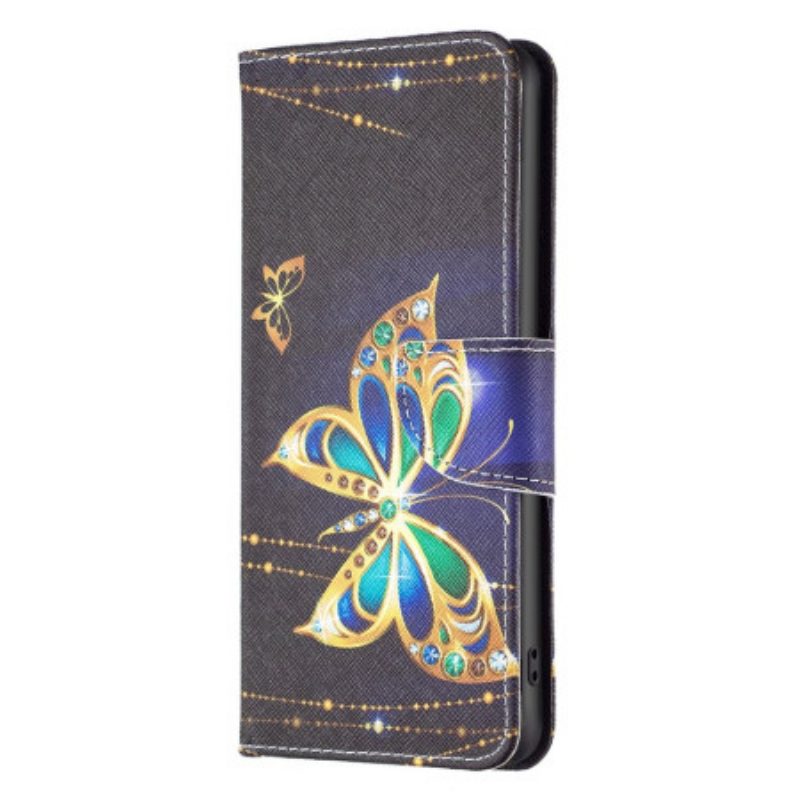Custodia in pelle Samsung Galaxy S23 5G Farfalla Reale
