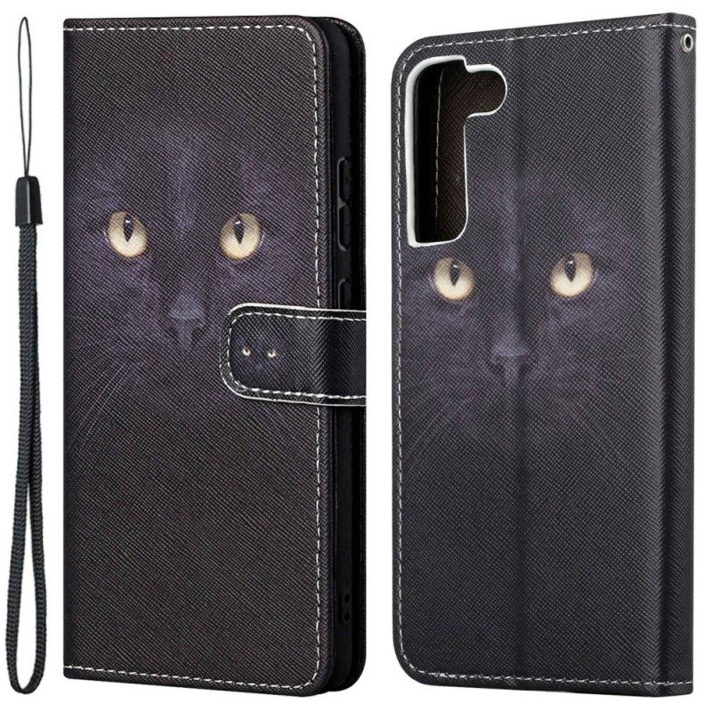 Custodia in pelle Samsung Galaxy S23 5G Gatto Perizoma
