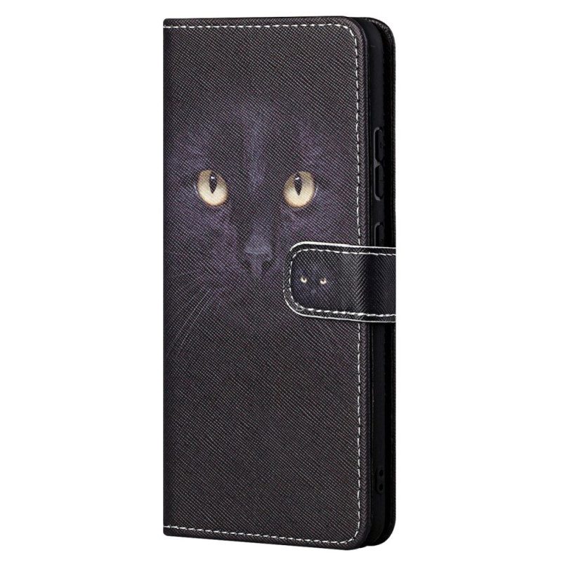 Custodia in pelle Samsung Galaxy S23 5G Gatto Perizoma