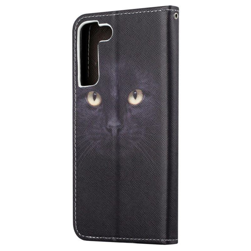 Custodia in pelle Samsung Galaxy S23 5G Gatto Perizoma