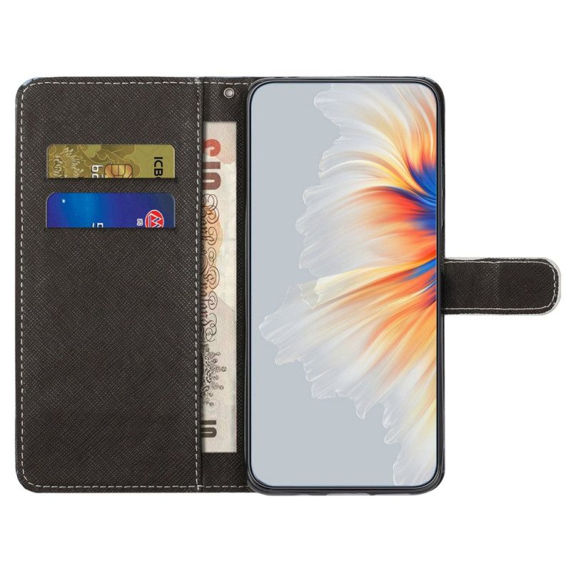 Custodia in pelle Samsung Galaxy S23 5G Leopardo Con Spalline