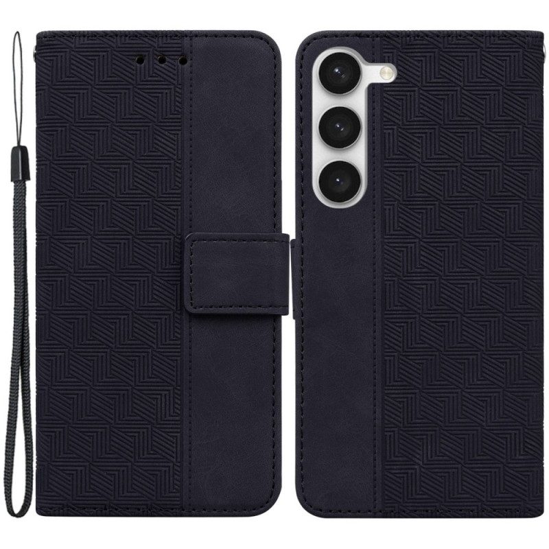 Custodia in pelle Samsung Galaxy S23 5G Modello Con Cinturino