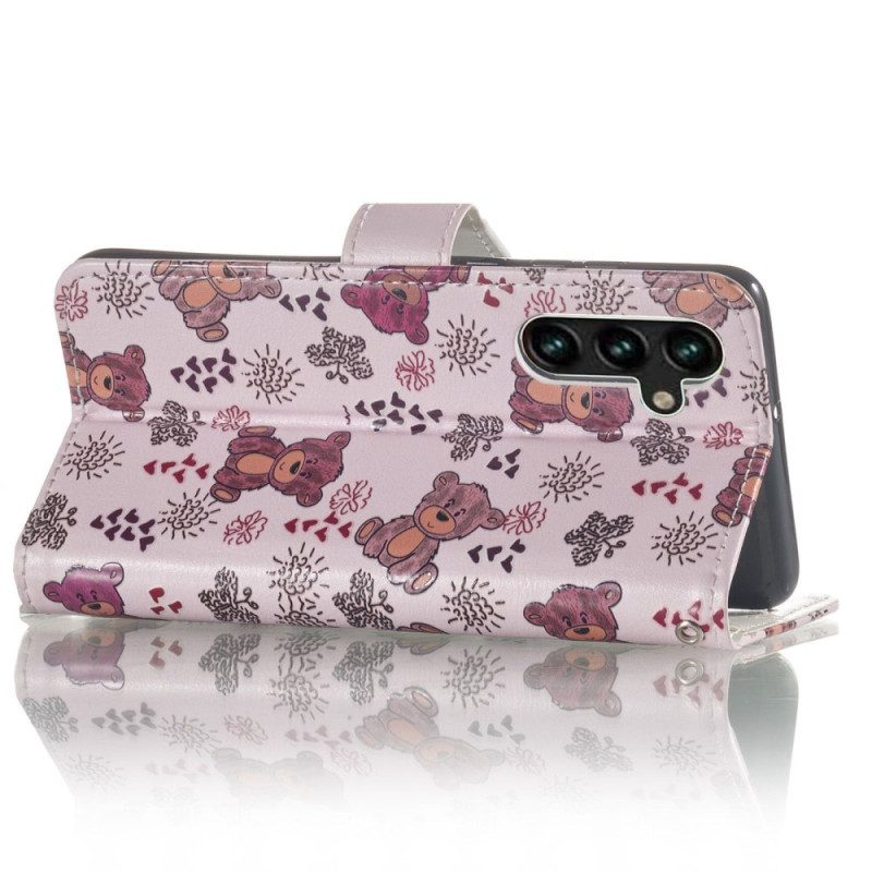 Custodia in pelle Samsung Galaxy S23 5G Orsacchiotti