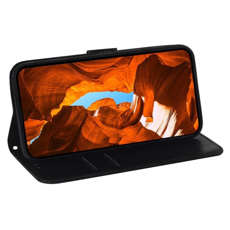 Custodia in pelle Samsung Galaxy S23 5G Stile Discoteca