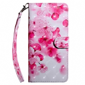 Custodia in pelle Samsung Galaxy S23 5G Strappy Floreale