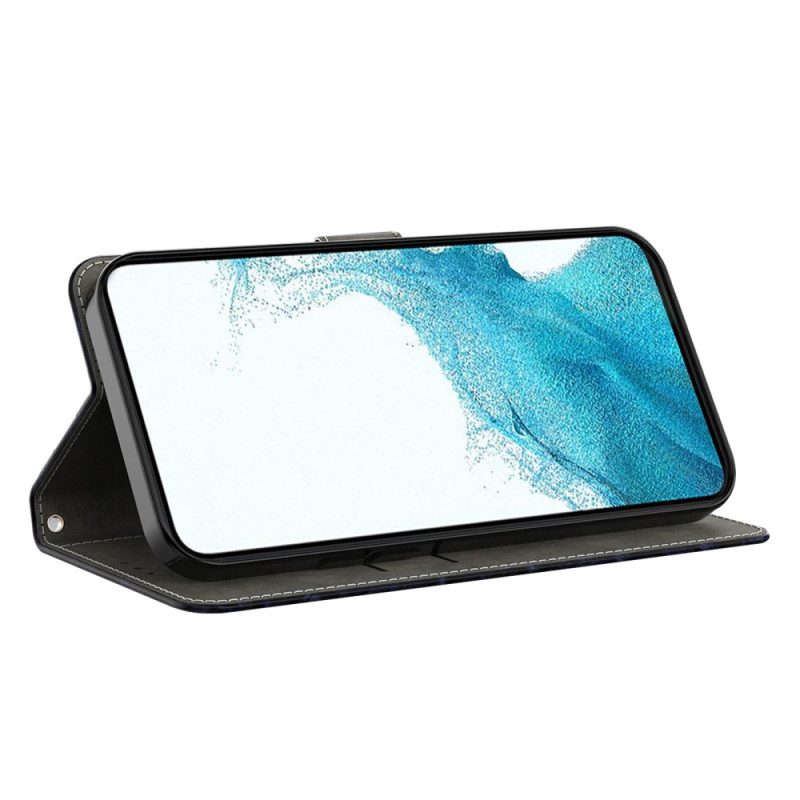 Custodia in pelle Samsung Galaxy S23 5G Strappy Floreale