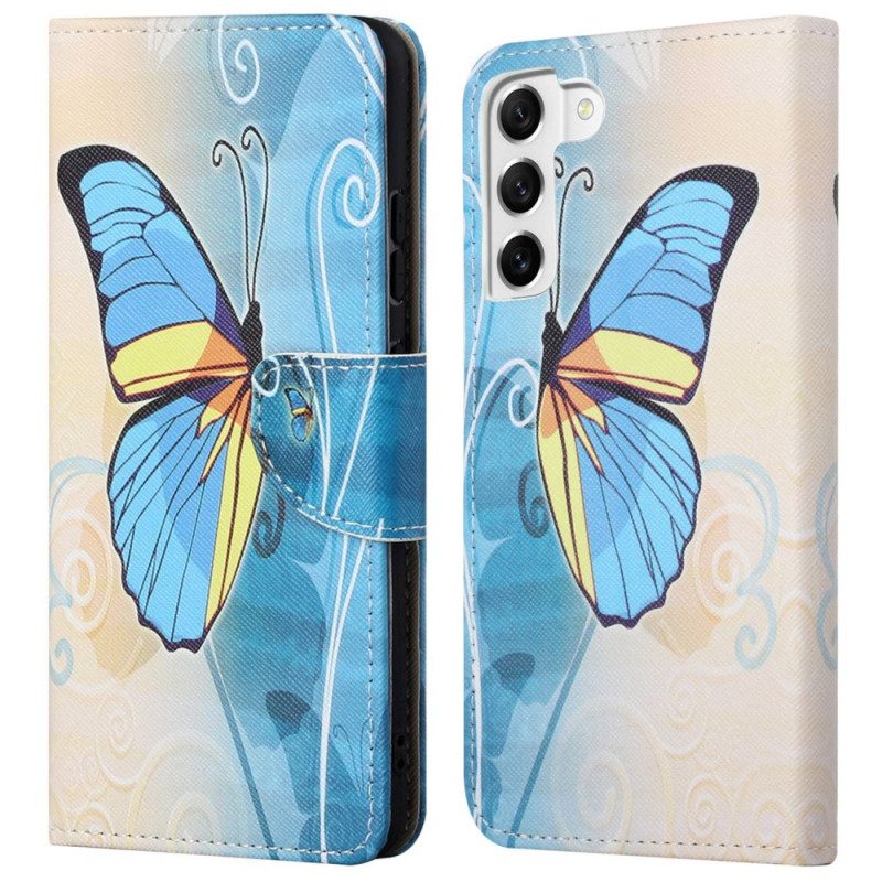 Custodia in pelle Samsung Galaxy S23 5G Sublimi Farfalle