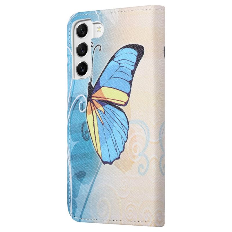 Custodia in pelle Samsung Galaxy S23 5G Sublimi Farfalle