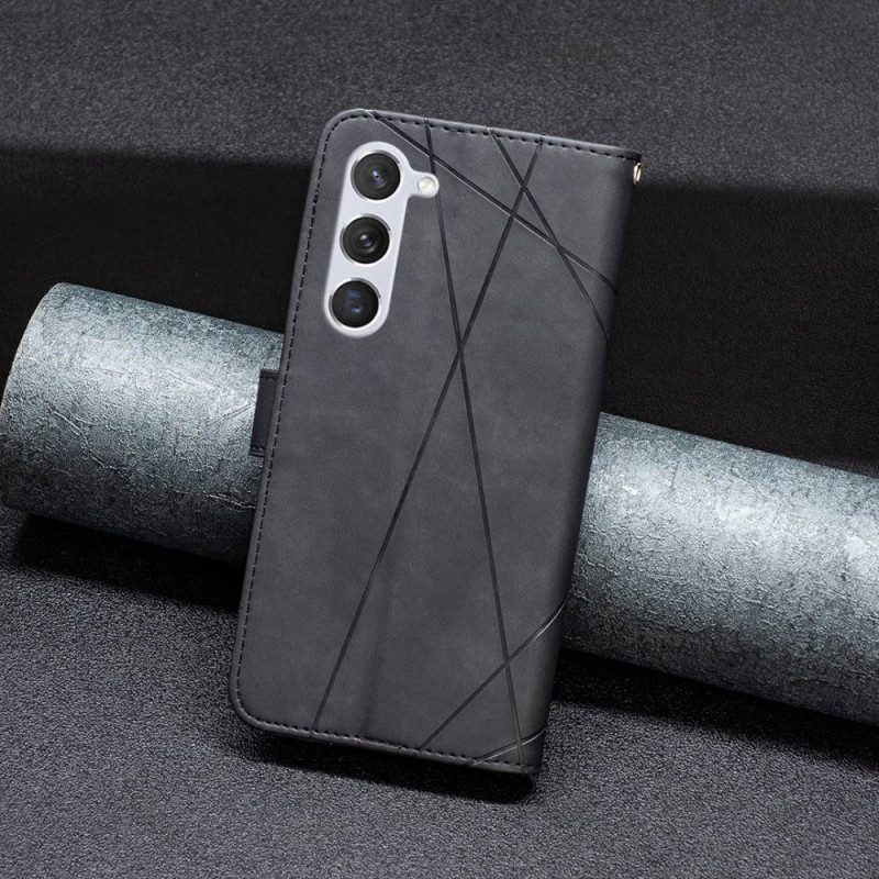 Custodia in pelle Samsung Galaxy S23 5G Triangoli Di Colore Binfen