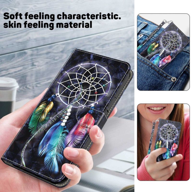 Folio Cover Samsung Galaxy S23 5G Cinghia Acchiappasogni