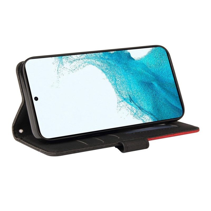 Folio Cover Samsung Galaxy S23 5G Cinturino Bicolore