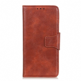 Custodia in pelle Oppo A16 / A16s Chiusura Reversibile In Pelle Crosta