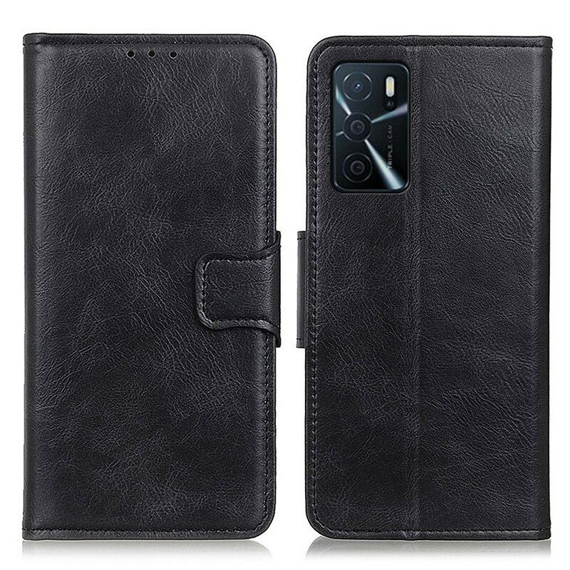 Custodia in pelle Oppo A16 / A16s Chiusura Reversibile Effetto Pelle
