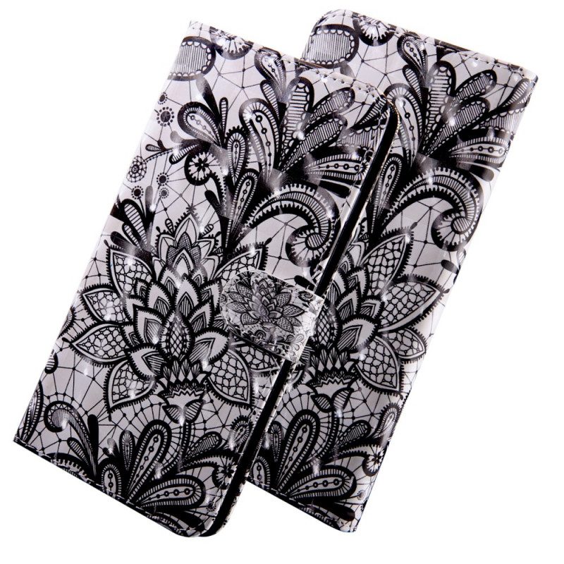 Custodia in pelle Oppo A16 / A16s Completamente In Pizzo