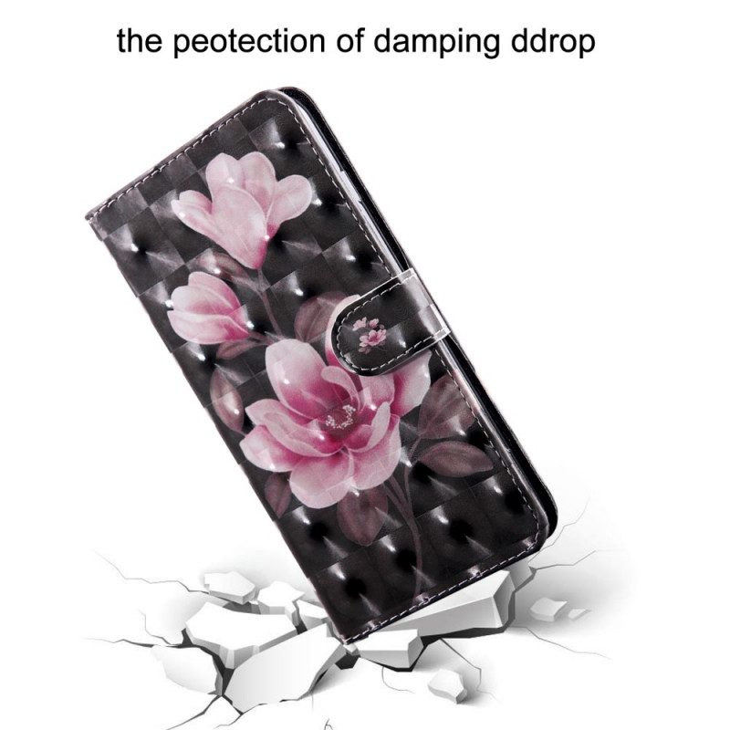 Custodia in pelle Oppo A16 / A16s Fiori Sbocciati