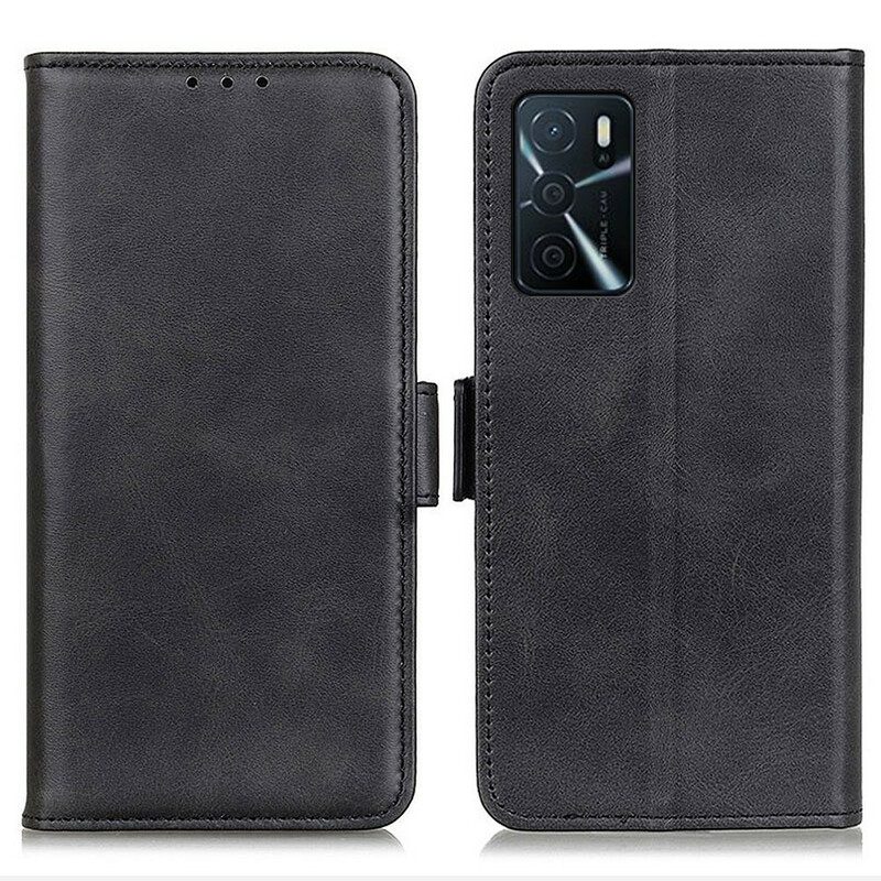 Custodia in pelle Oppo A16 / A16s Folio Cover Doppio Lembo