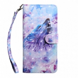 Custodia in pelle Oppo A16 / A16s Il Lupo