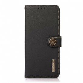 Custodia in pelle Oppo A16 / A16s Khazneh Rfid In Vera Pelle