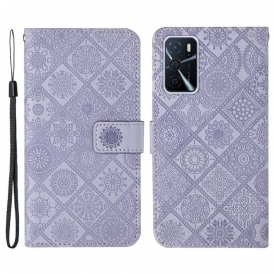 Custodia in pelle Oppo A16 / A16s Modello Di Arazzo