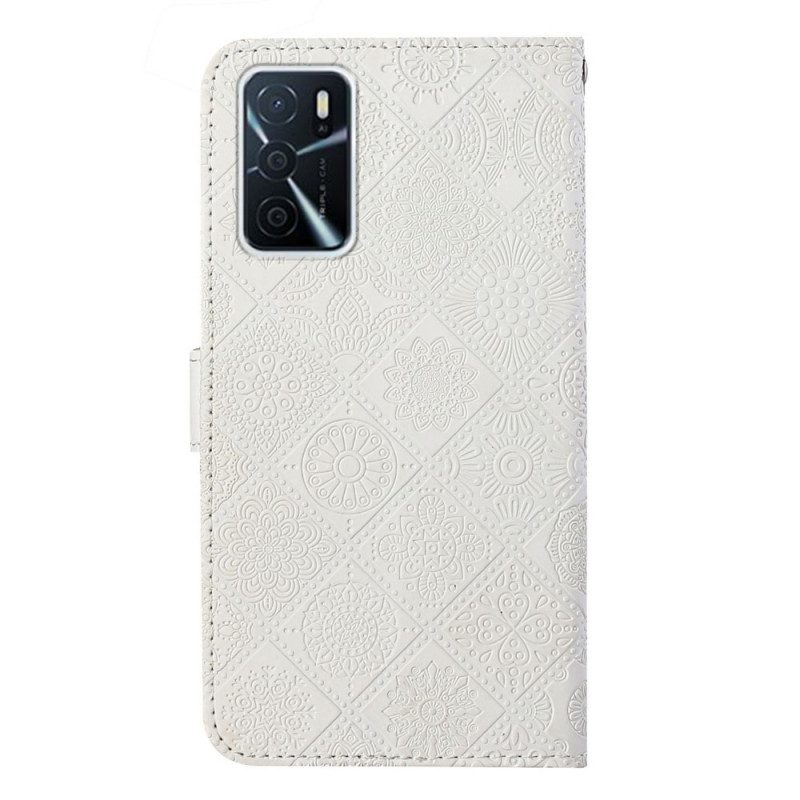 Custodia in pelle Oppo A16 / A16s Modello Di Arazzo