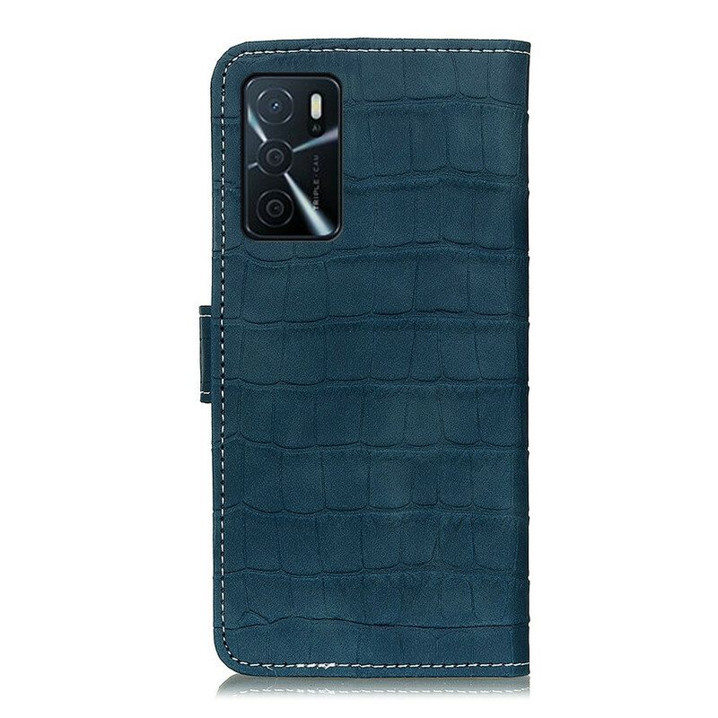 Custodia in pelle Oppo A16 / A16s Potere Del Coccodrillo