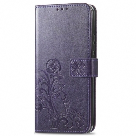 Custodia in pelle Oppo A16 / A16s Quadrifoglio