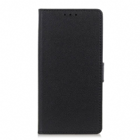 Custodia in pelle Oppo A16 / A16s Semplice Effetto Pelle Lucida