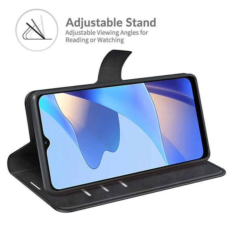 Custodia in pelle Oppo A16 / A16s Sottile Effetto Pelle Estremo