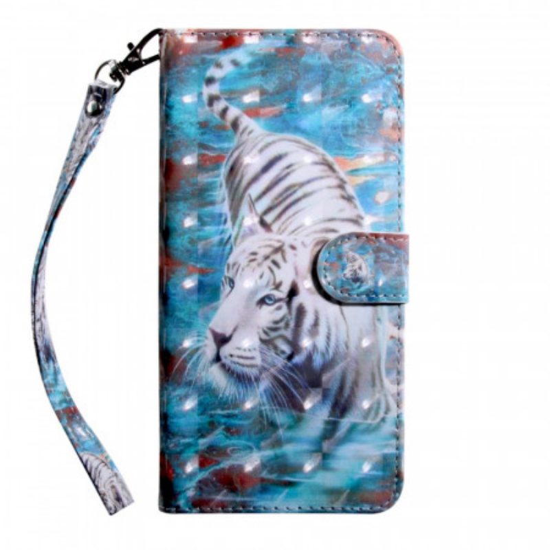 Custodia in pelle Oppo A16 / A16s Tigre In Acqua