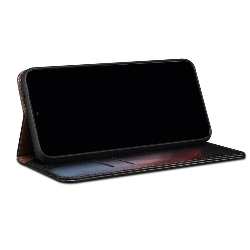 Folio Cover Oppo A16 / A16s Custodia in pelle Ecopelle Cerata