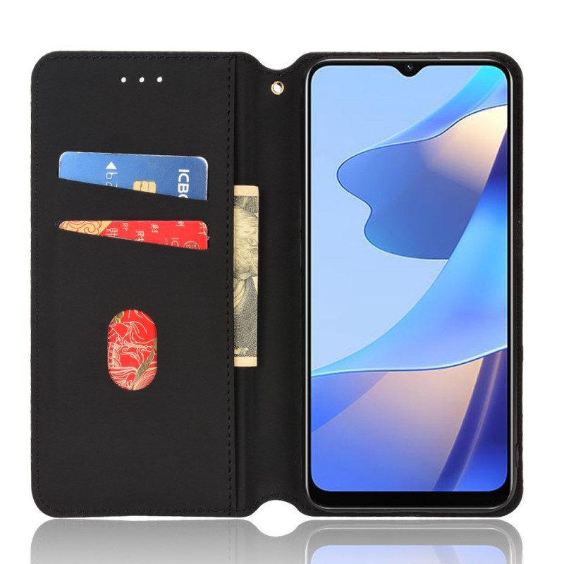 Folio Cover Oppo A16 / A16s Custodia in pelle Effetto Pelle Diamante