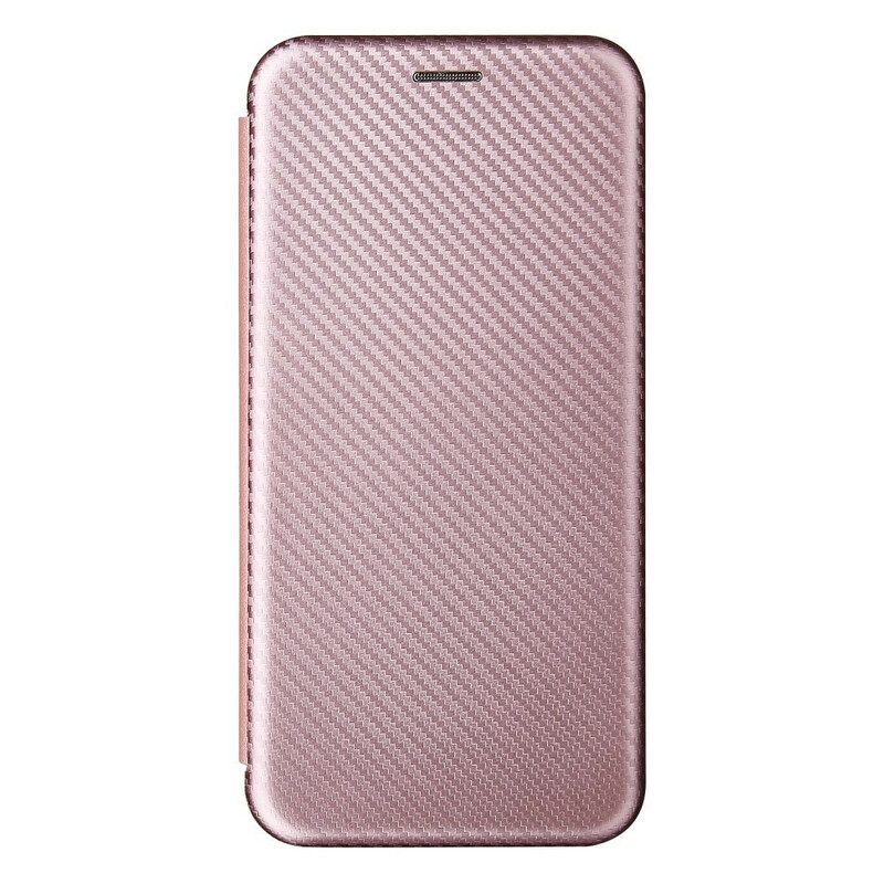 Folio Cover Oppo A16 / A16s Custodia in pelle Silicone Colorato Al Carbonio