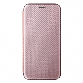Folio Cover Oppo A16 / A16s Custodia in pelle Silicone Colorato Al Carbonio