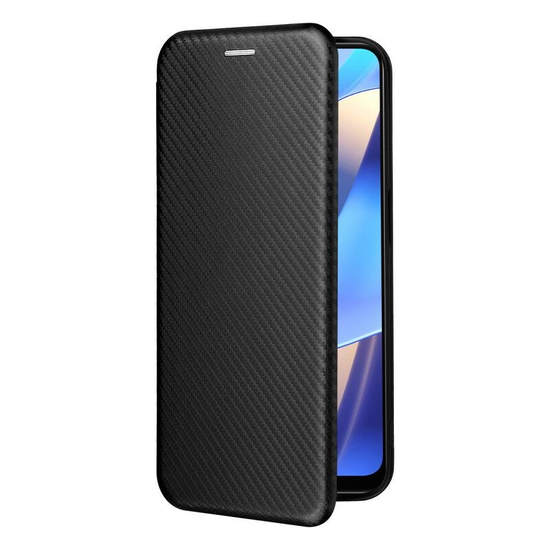 Folio Cover Oppo A16 / A16s Custodia in pelle Silicone Colorato Al Carbonio