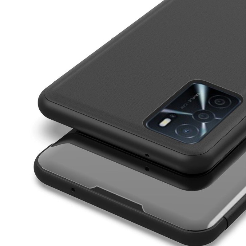 Folio Cover Oppo A16 / A16s Custodia in pelle Specchio