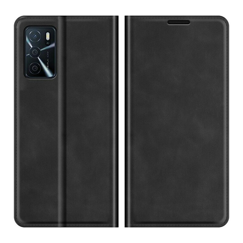 Folio Cover Oppo A16 / A16s Custodia in pelle Tocco Di Pelle